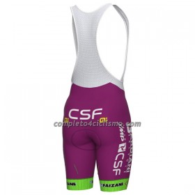Pantaloncino con bretelle 2022 Bardiani-CSF Faizane Verde Lilla